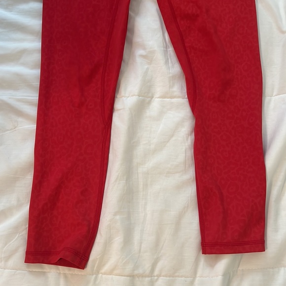 Zyia Red Leopard Scrunchy What Light n Tight Hi-Rise 7/8 - Picture 5 of 13